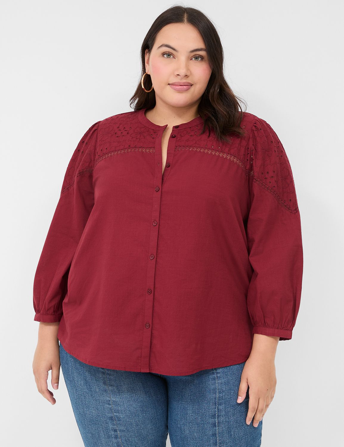 Lane bryant red tops discount