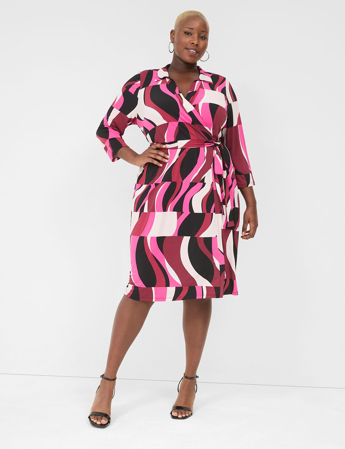 Jersey faux wrap dress best sale