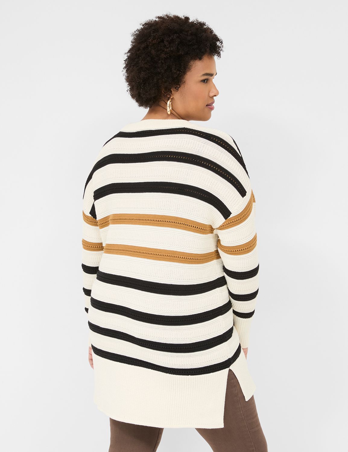 Anglet crewneck sweater (261 / W / STRIPE A) main image 1