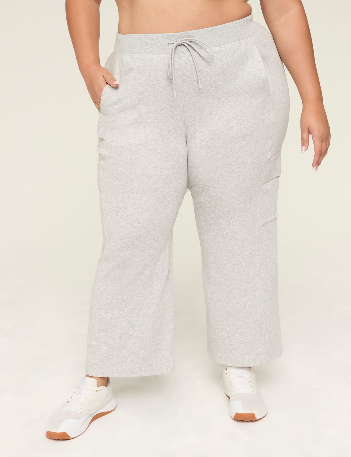 French terry straight leg pants sale