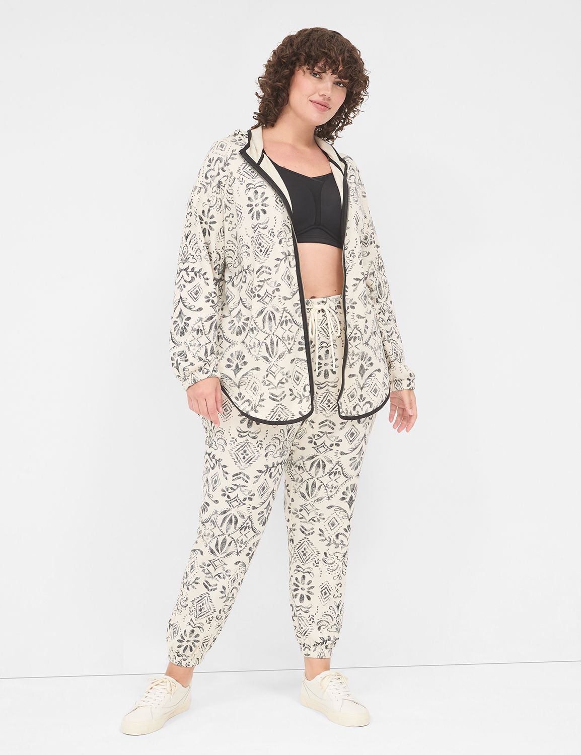 LIVI Mid Rise French Terry Full Len Product Image 3