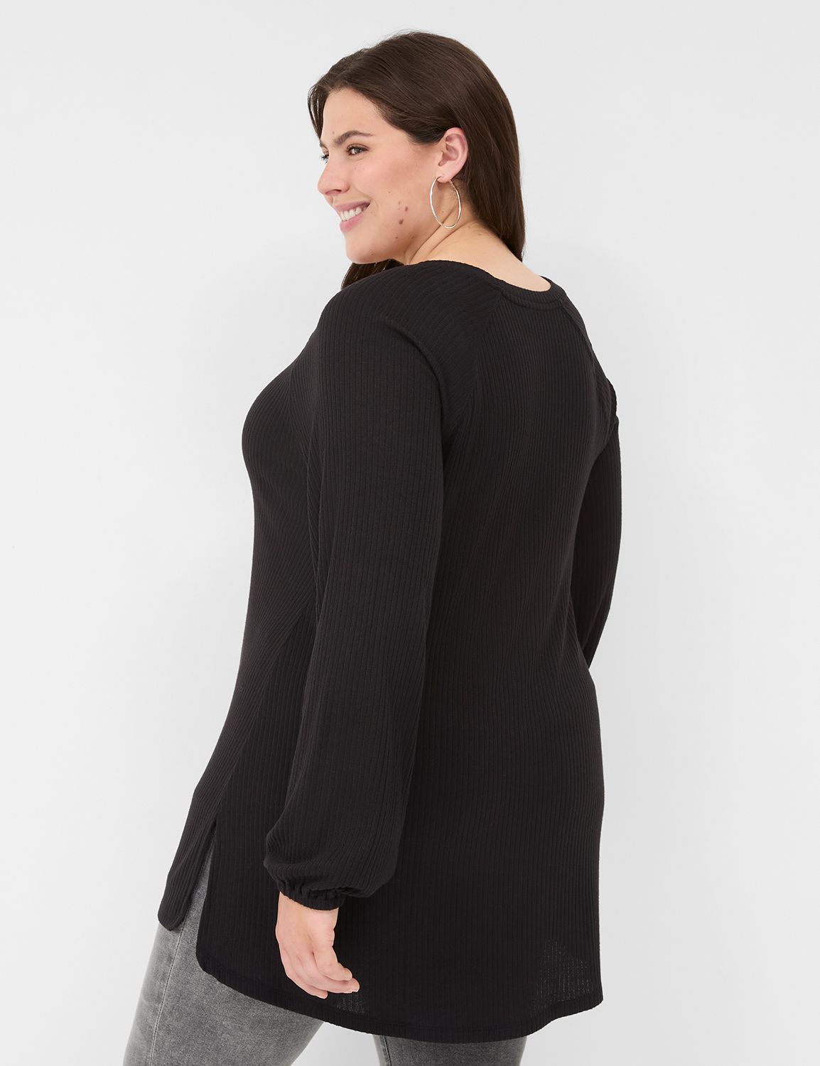 Relaxed Blouson Long Sleeve Raglan Product Image 2