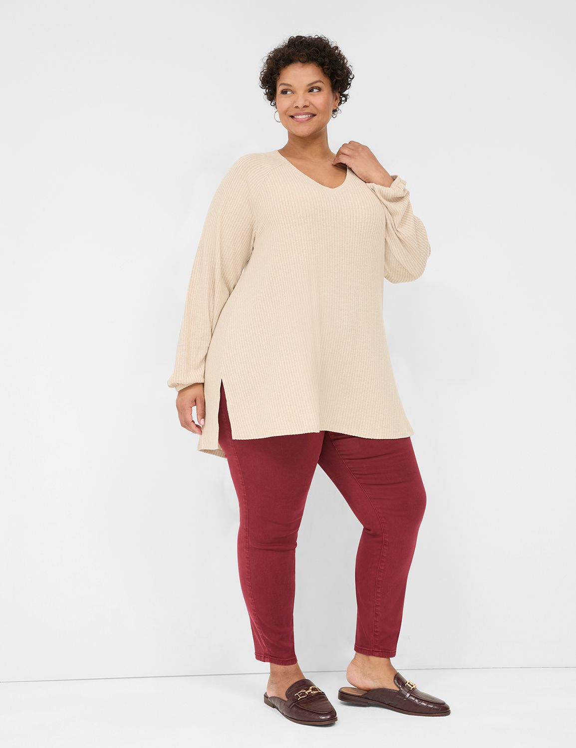 Relaxed Blouson Long Sleeve Raglan Product Image 3