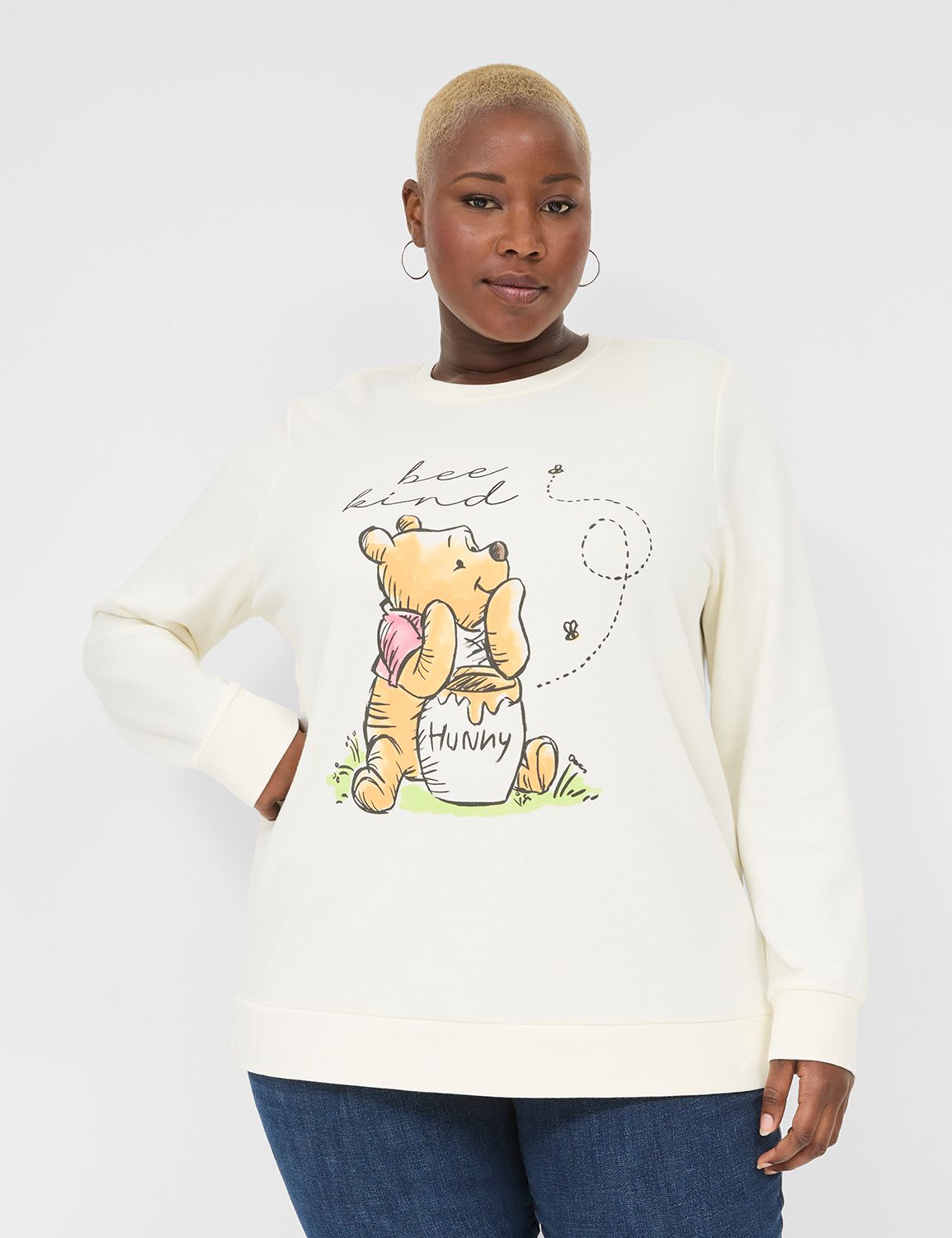 Long Sleeve Crew Neck Sweatshirt wi LaneBryant