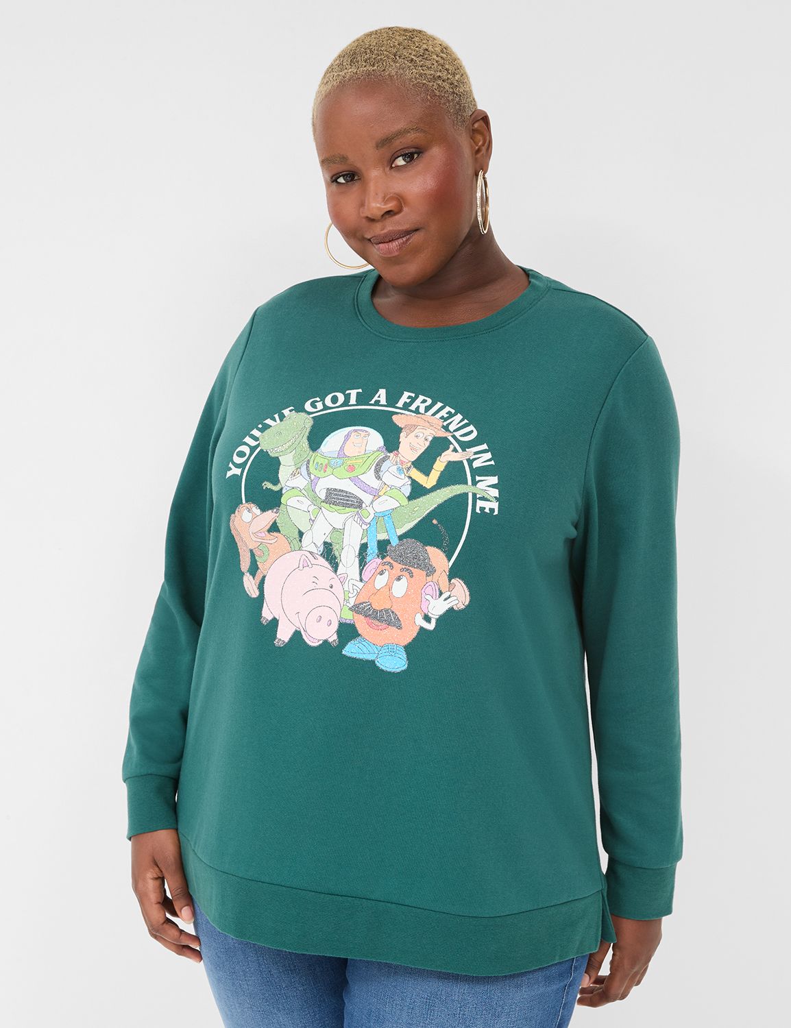 Glitter You've Got A Friend In Me Graphic Sweatshirt