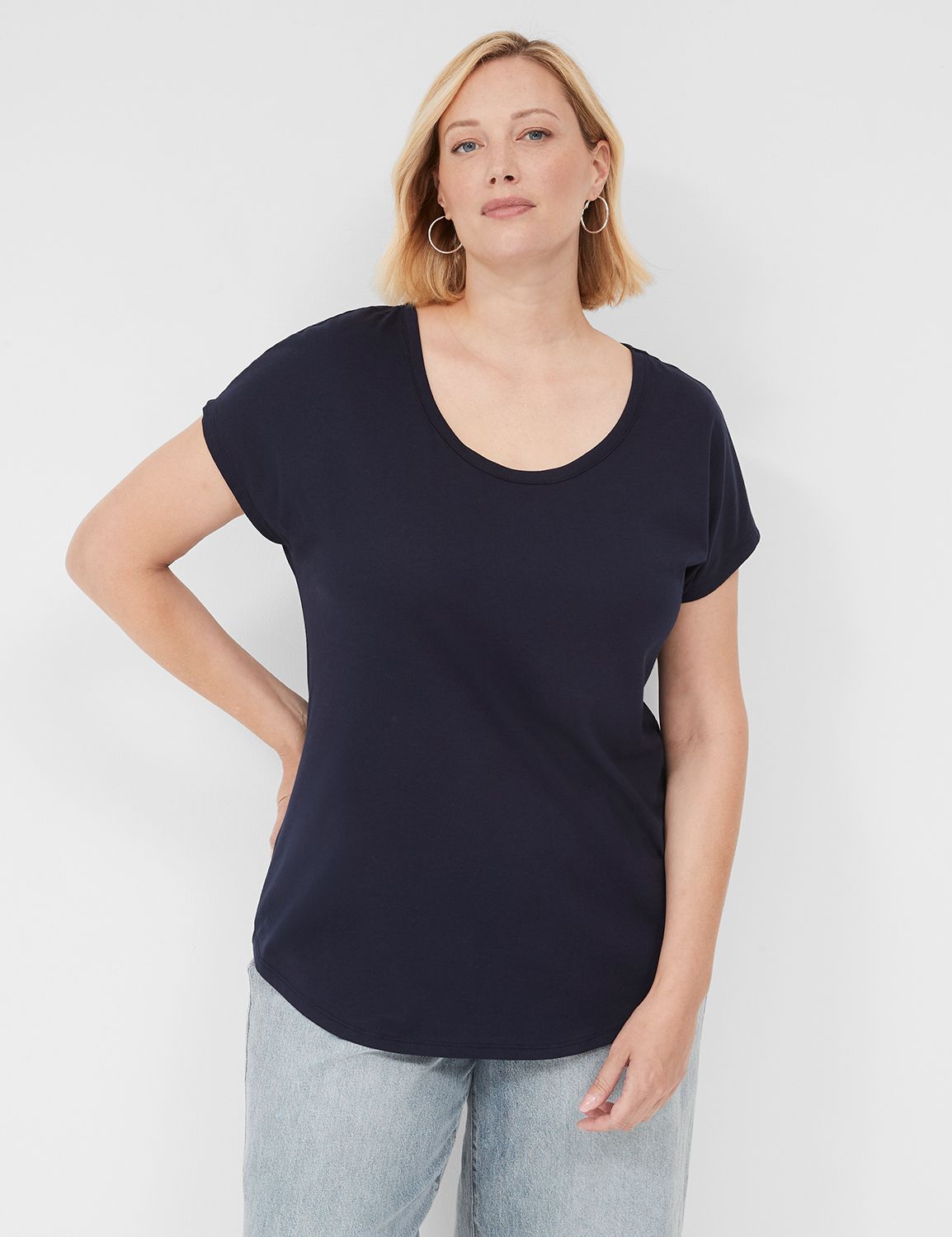 Foiled Strappy Back Dolman Tee F 11 Product Image 1