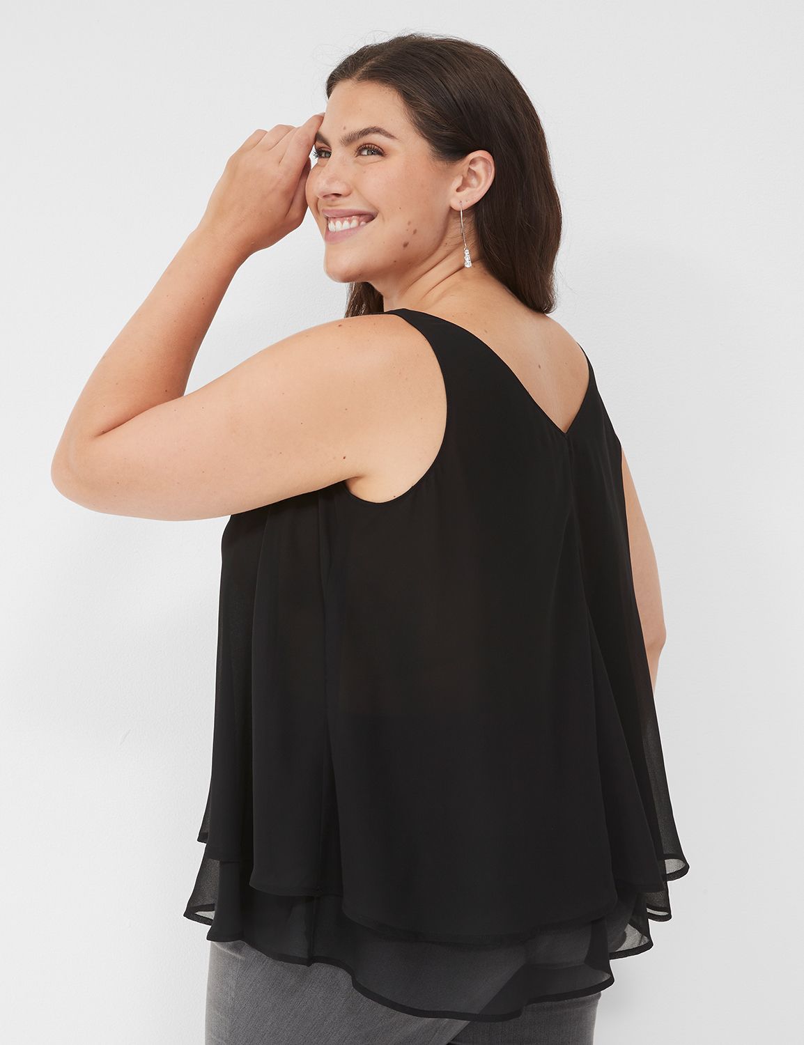 Swing Double-Layer Chiffon Tank