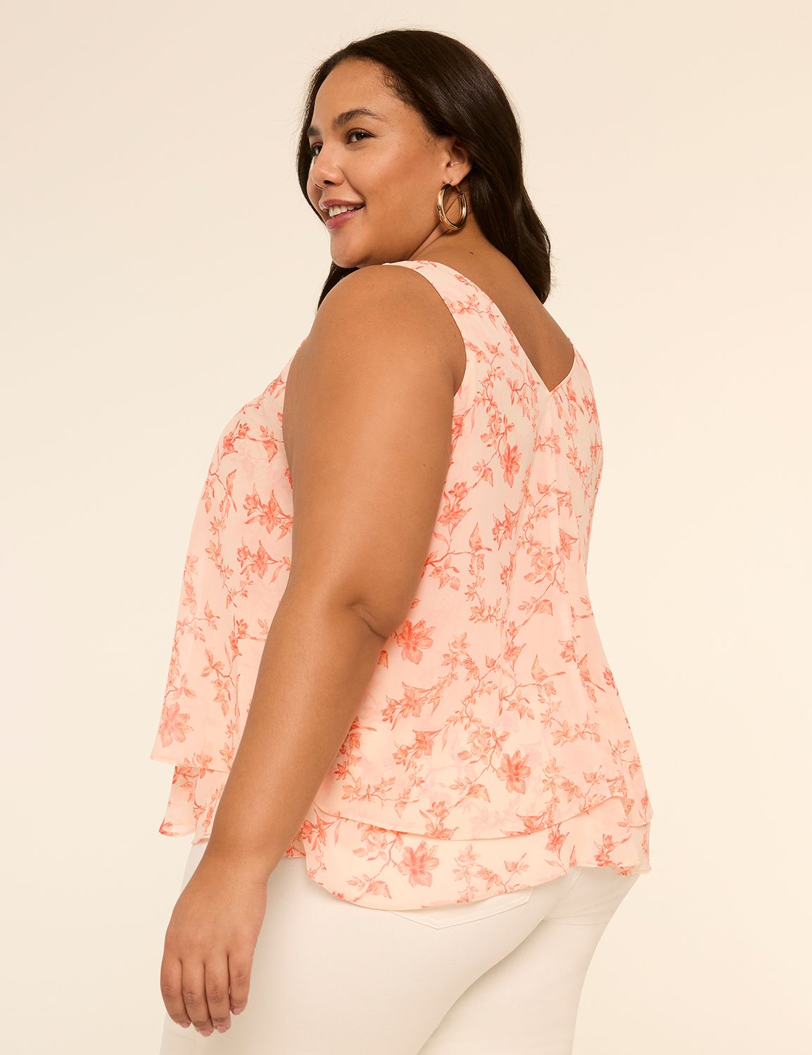 Swing Double-Layer Chiffon Tank