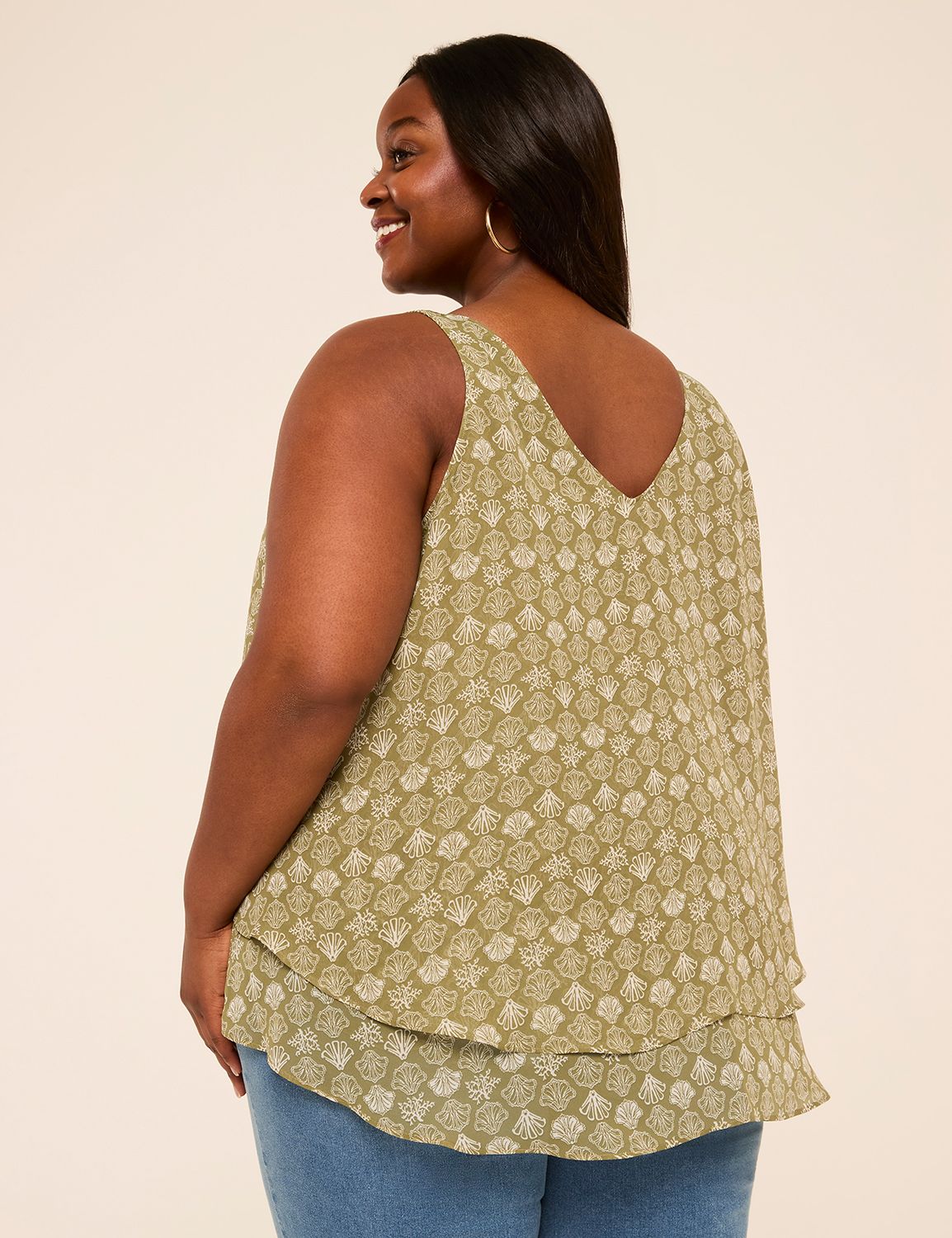 Swing Double-Layer Chiffon Tank