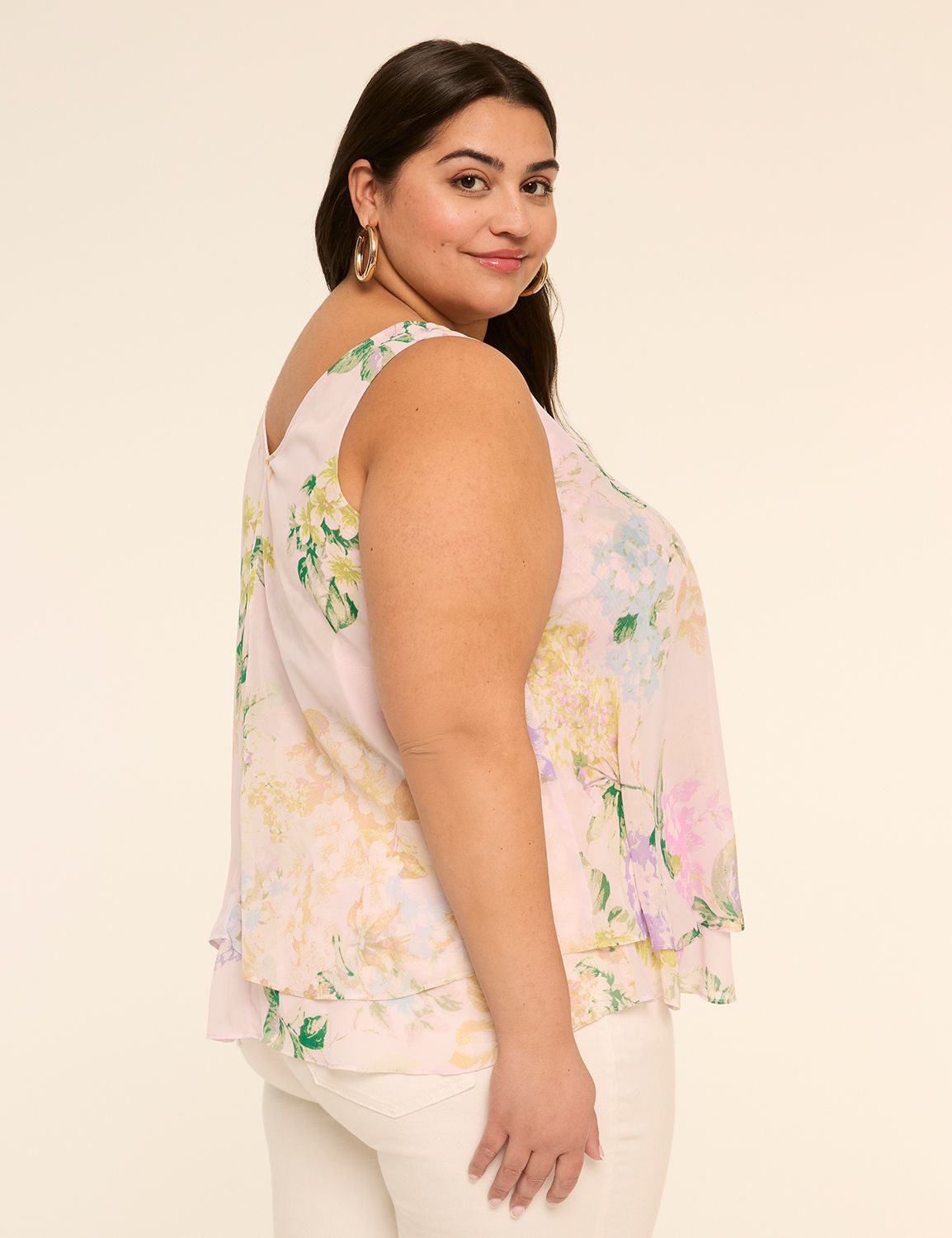 Swing Double-Layer Chiffon Tank