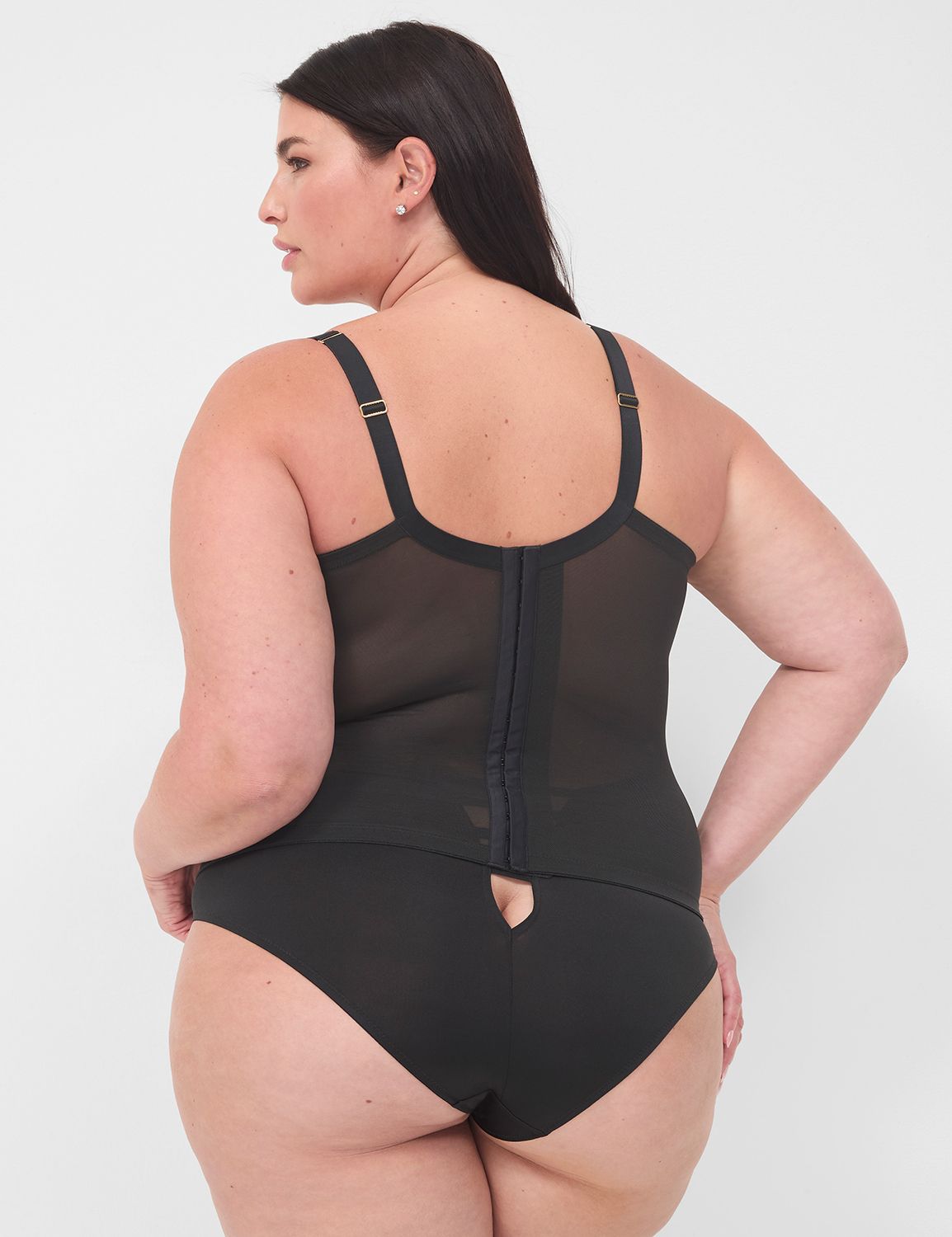 ★lady★ Metallic Lace Corset | LaneBryant