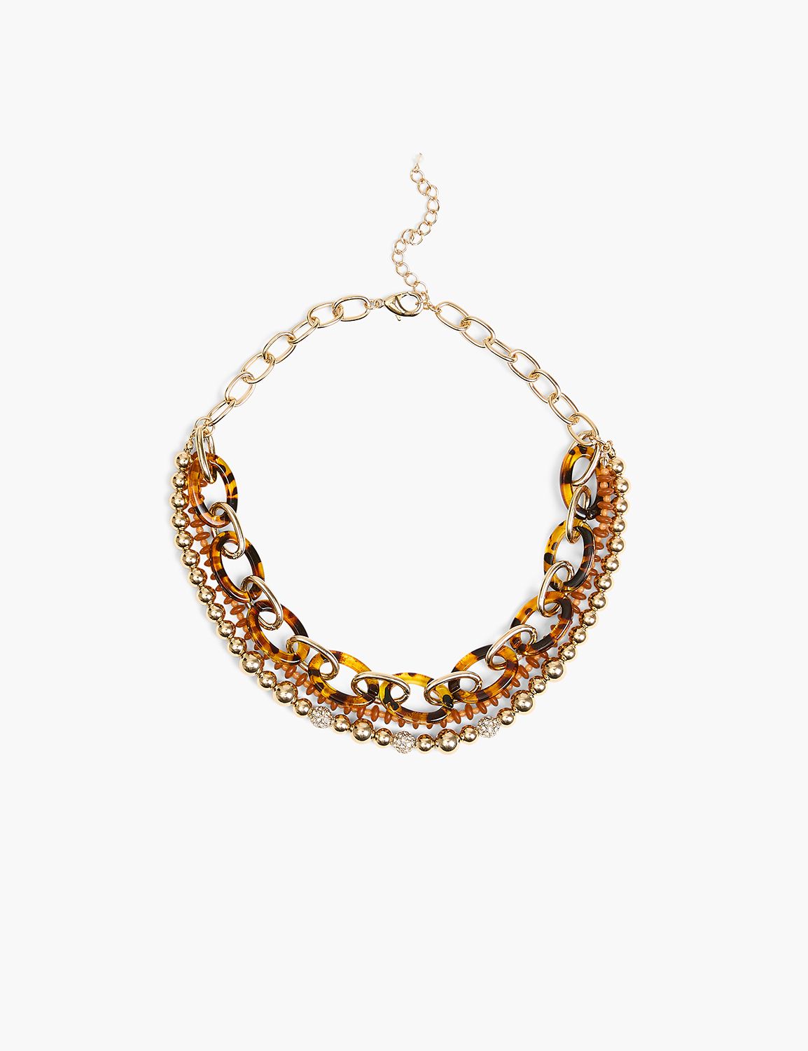 Tort Chain-link Layered Necklace | LaneBryant