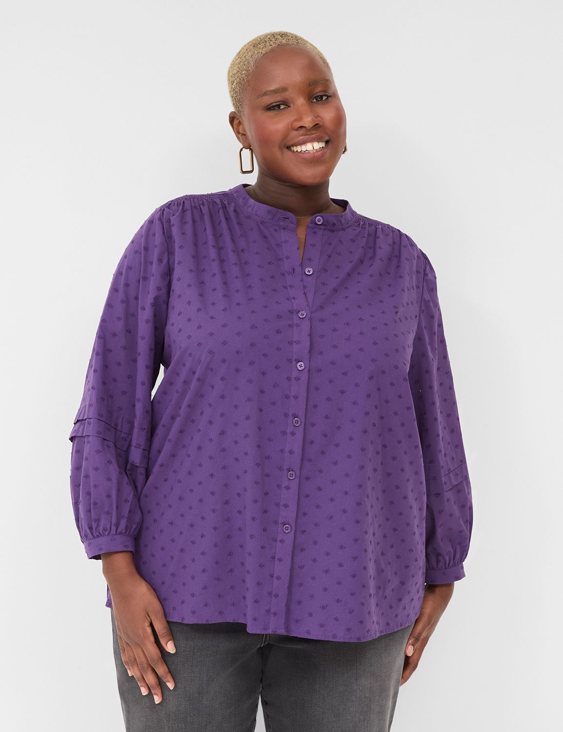 Plus size purple dressy tops hotsell