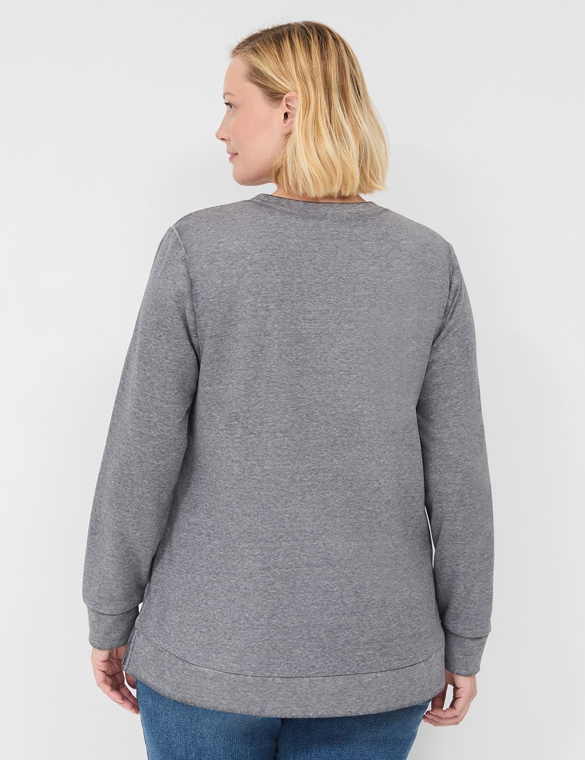 Long Sleeve Crew Neck Sweatshirt wi Product Image 2