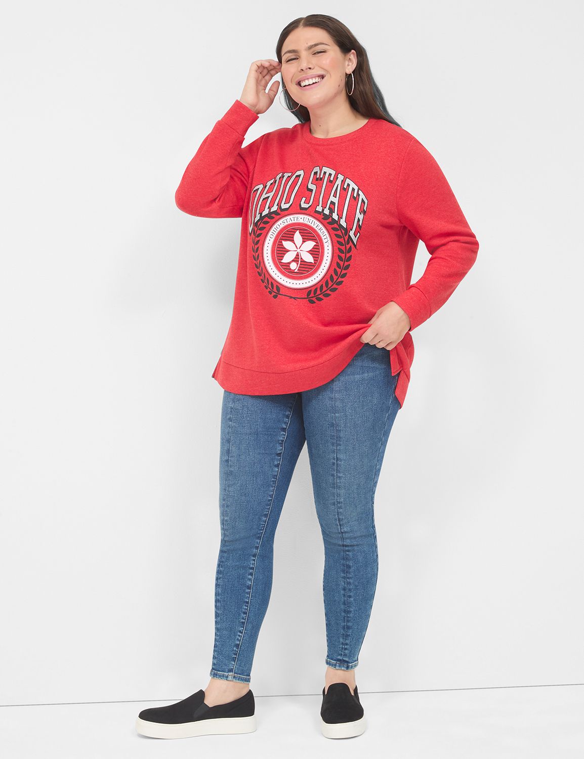 Long Sleeve Crew Neck Sweatshirt wi Product Image 3
