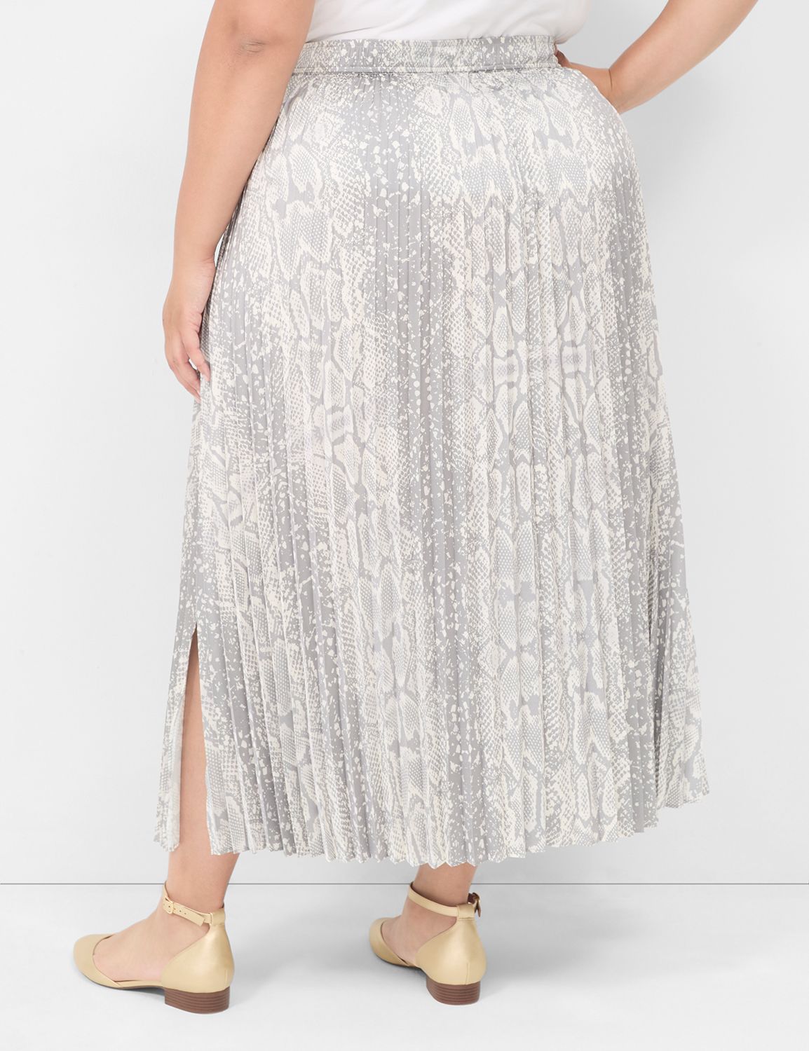 melt the lady back pleats skirt