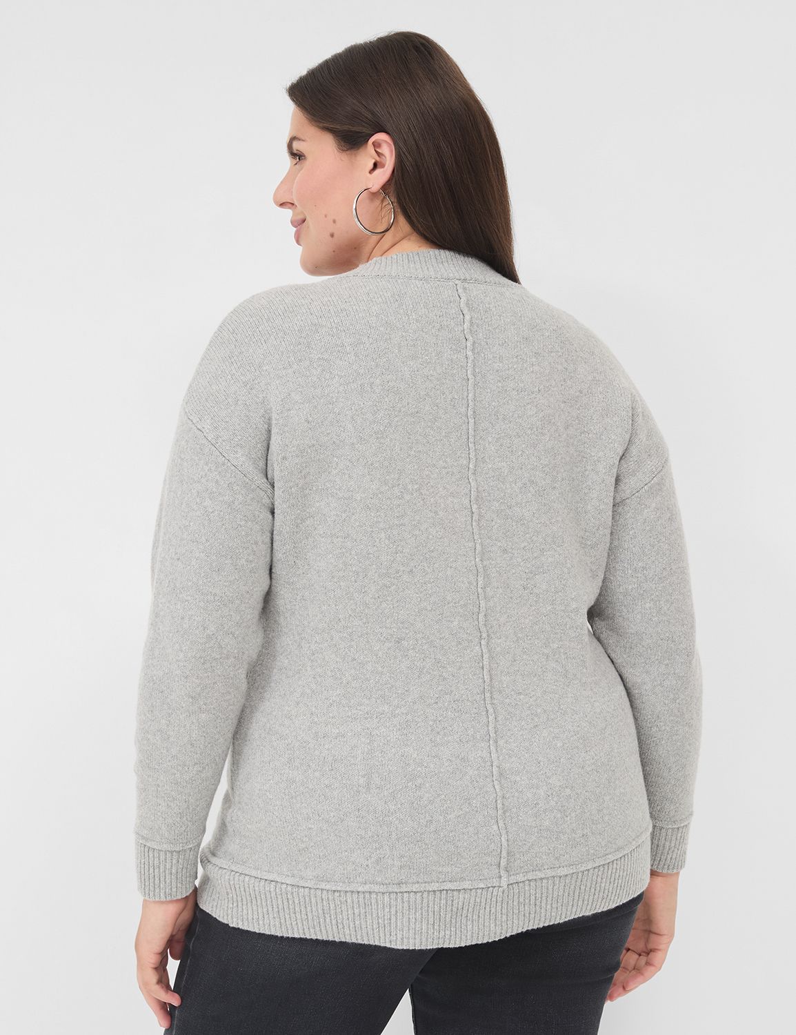 Classic Long Sleeve V-Neck Sweater Product Image 2