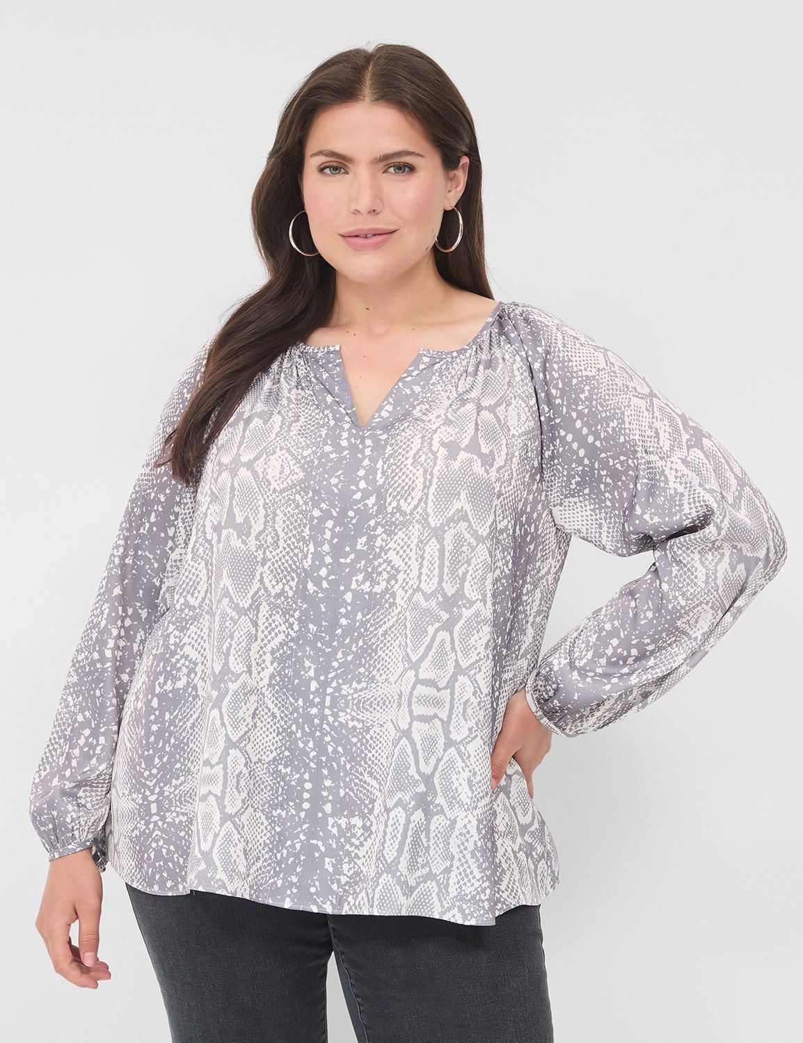 Long Sleeve Raglan Ruffle Cuff Swin Product Image 1