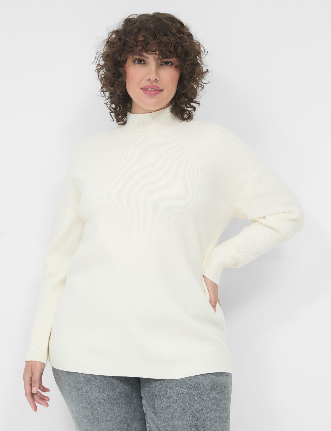 Mock-Neck Sweater