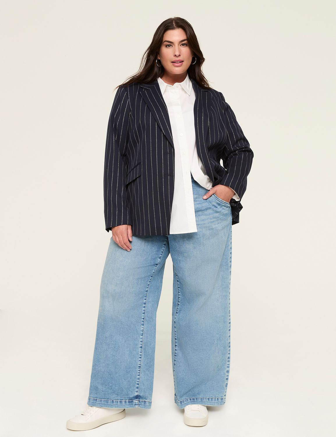 HIGH RISE WIDE LEG TROUSER - AQUAMA Product Image 3