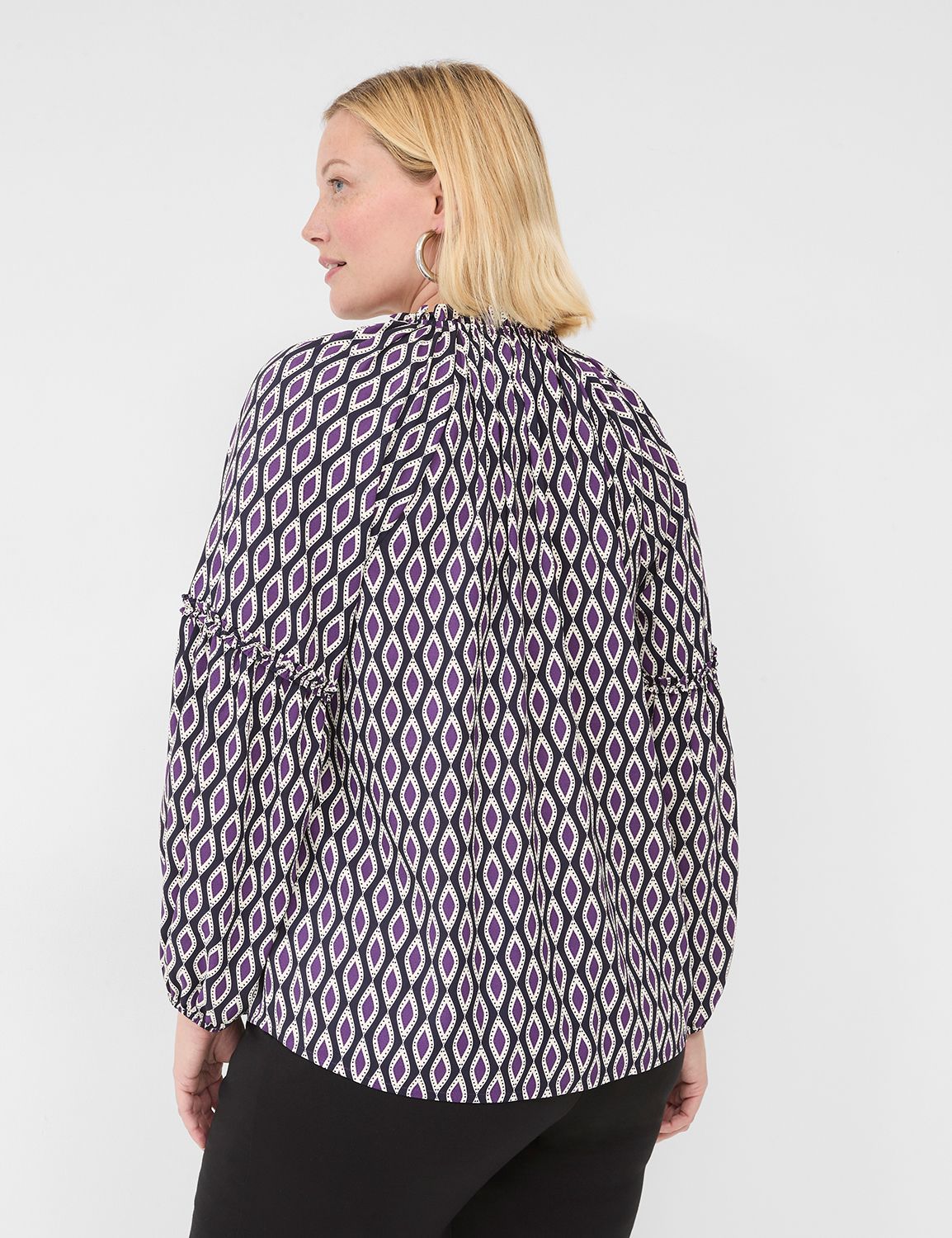 売れ筋商品|||アンクライン カットソー トップス レディース Plus Size Ruffle-Trim Split-Neck Sleeveless Blouse Spiced Berry Anne Klein Plus Size Ruffle Split Neck Layered Elbow Sleeve