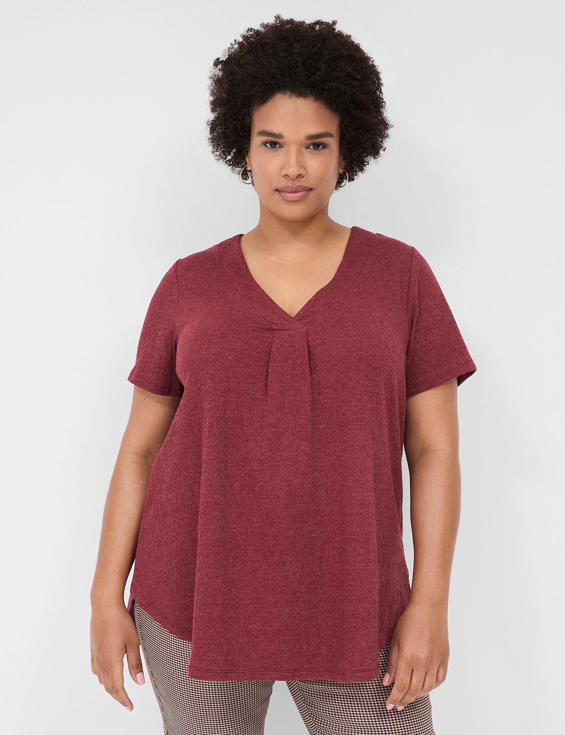Casual Classic Short Sleeve Vneck T Product Image 1