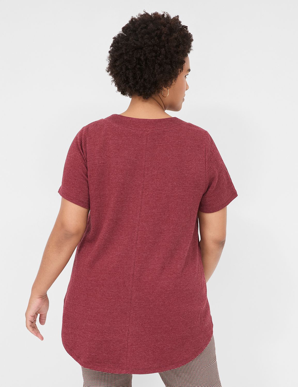 Casual Classic Short Sleeve Vneck T Product Image 2