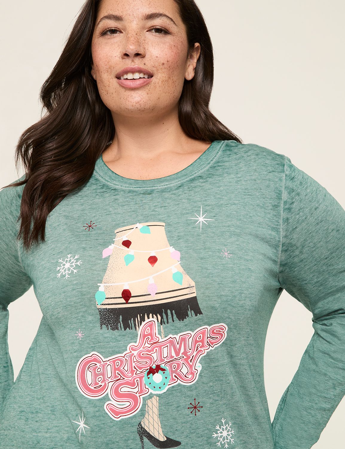 Long Sleeve Crew Neck Pullover Grap Product Image 4