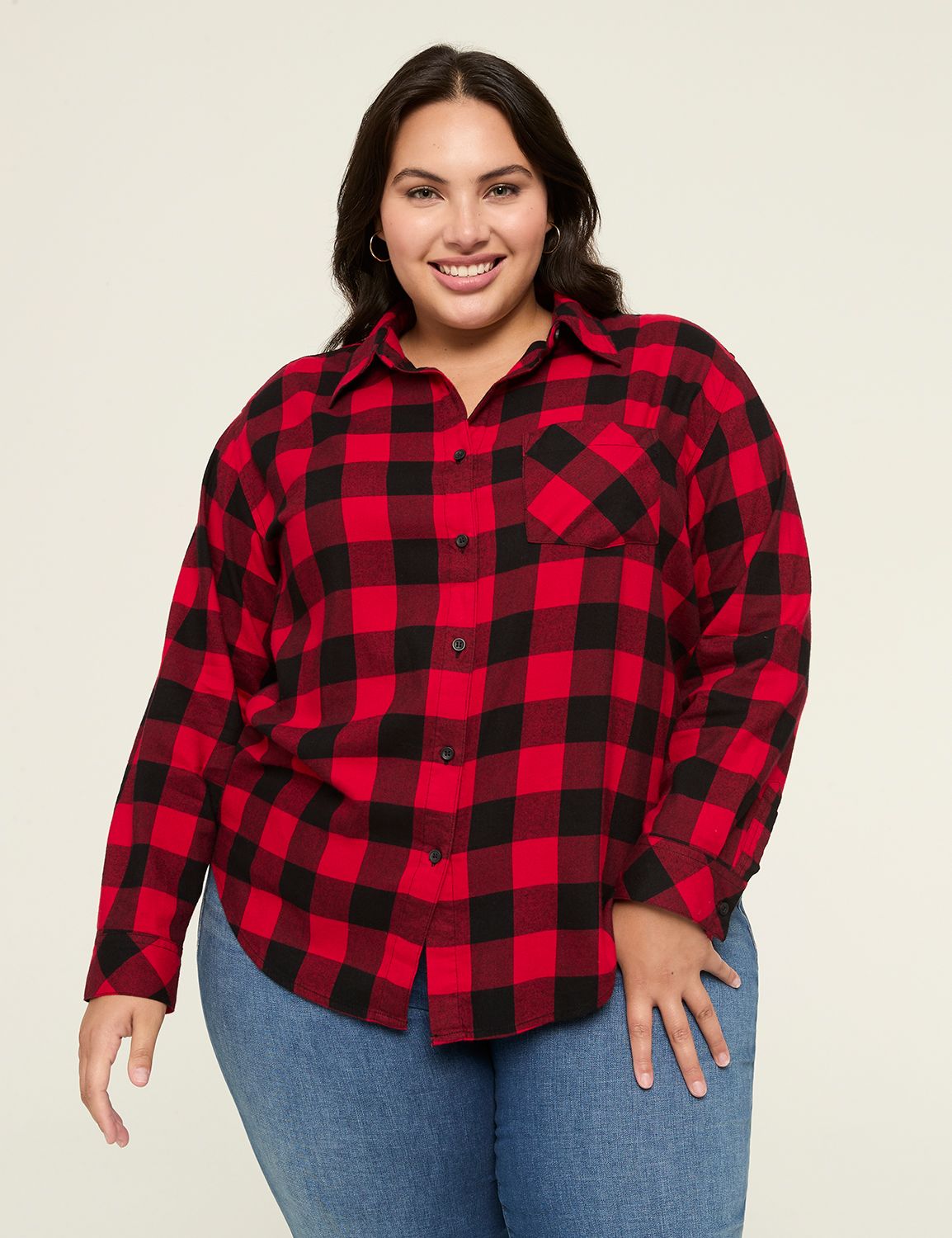 Red Women s Plus Size Tops Dressy Tops Lane Bryant