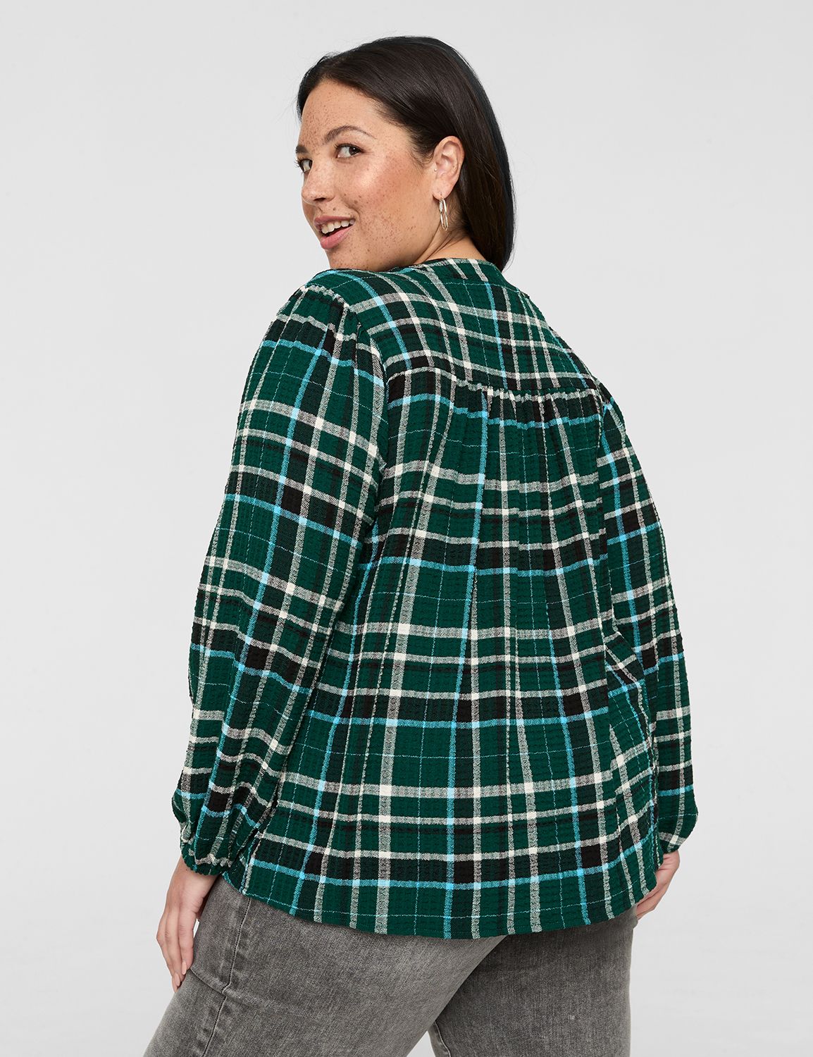 Classic Bracelet Sleeve Placket Fro | LaneBryant