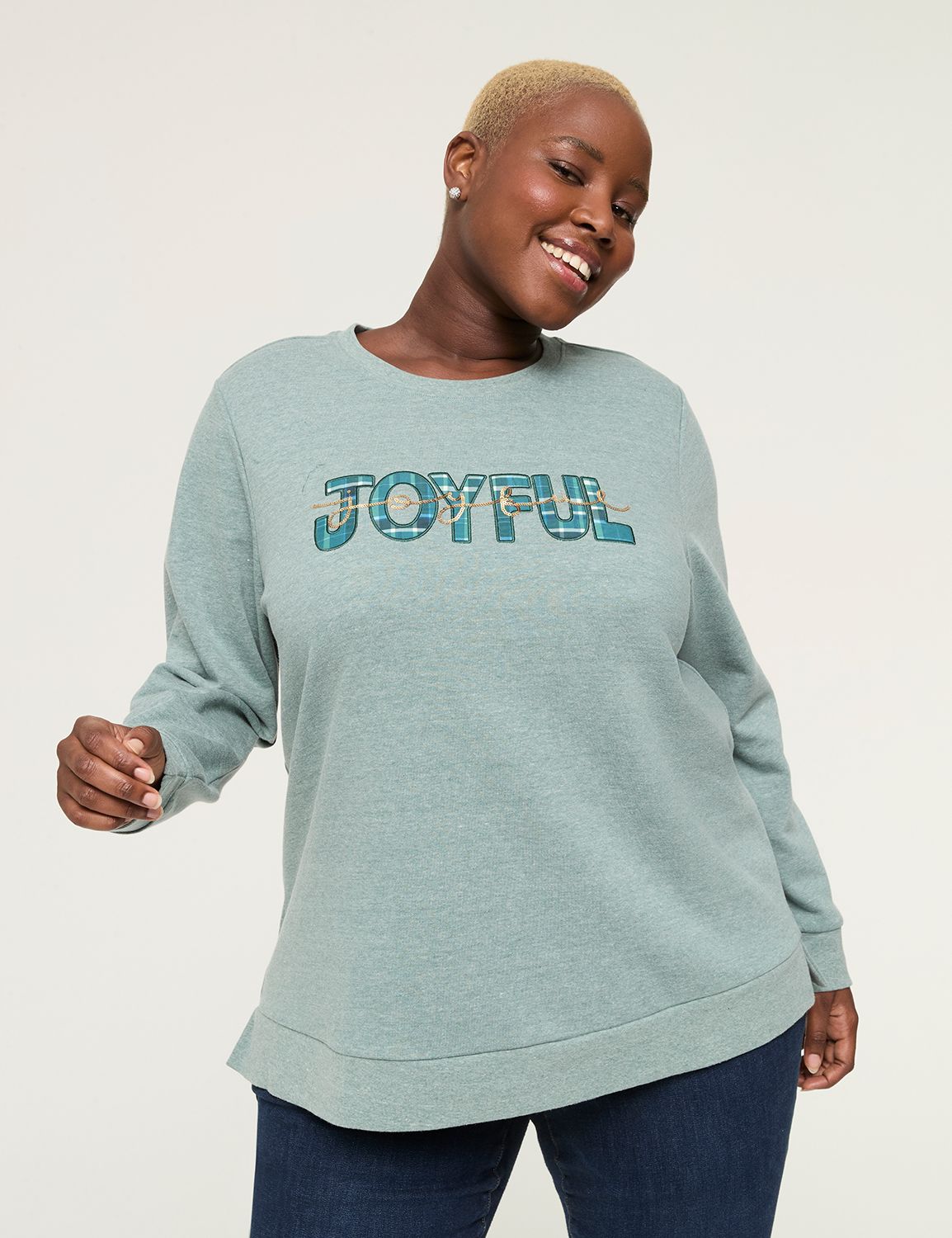 Sequin sleeve sweatshirt store