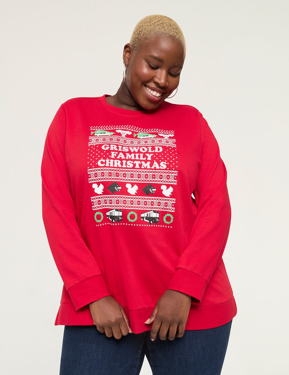 Glitter Griswold Family Christmas Graphic Sweatshirt