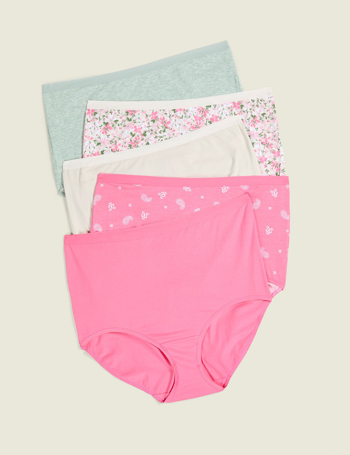 Cotton High-Waist Brief Panty - 5-Pack