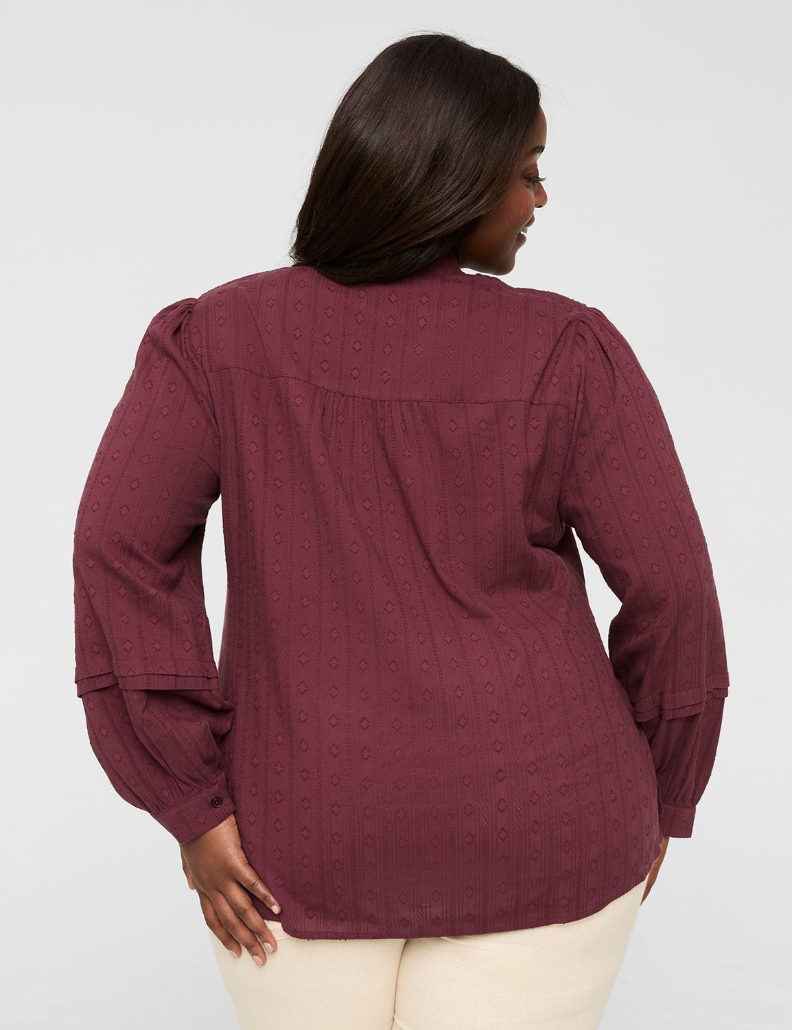 LSAT at Two Button Up Blouse