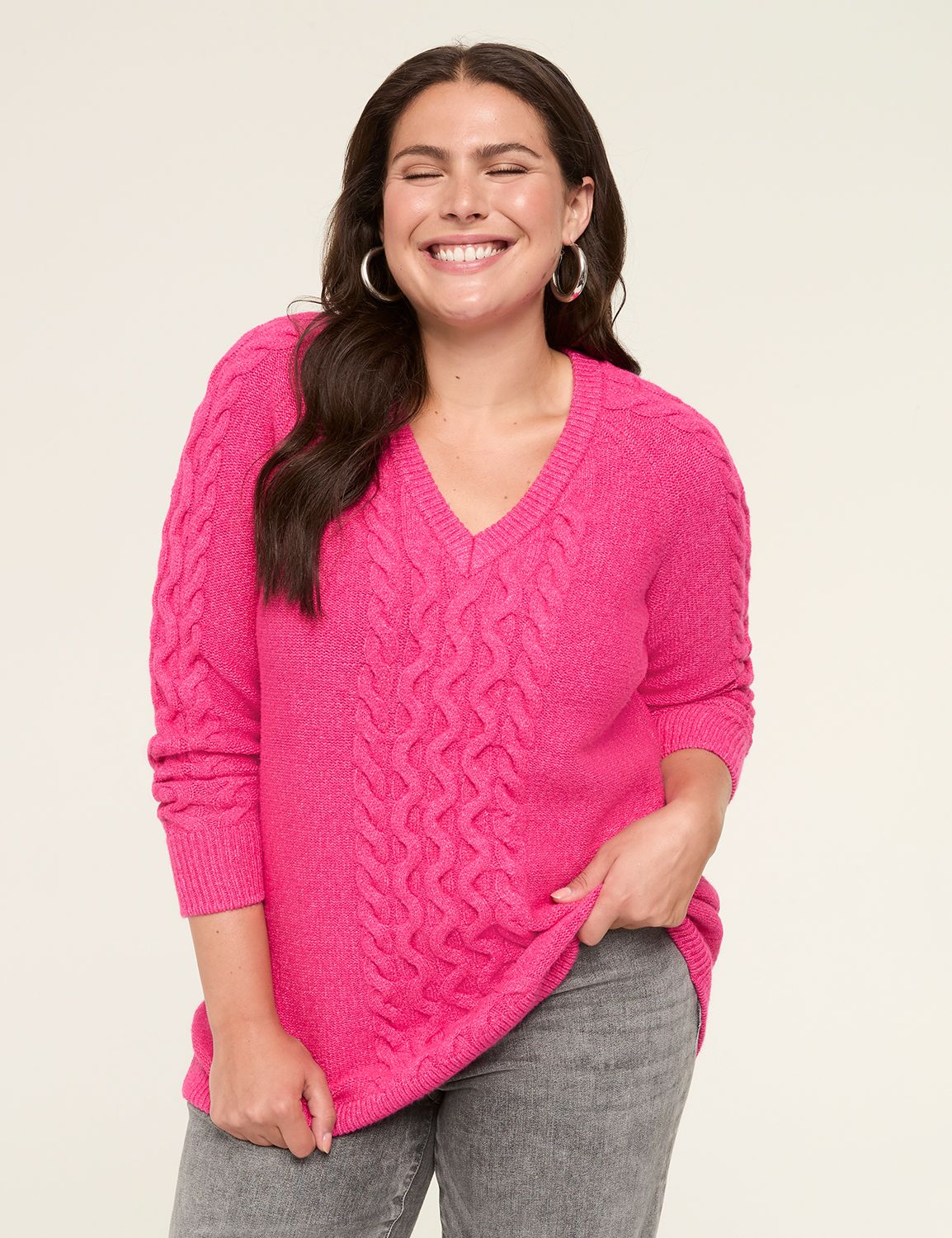 Pink Women s Plus Size Tops Dressy Tops Lane Bryant