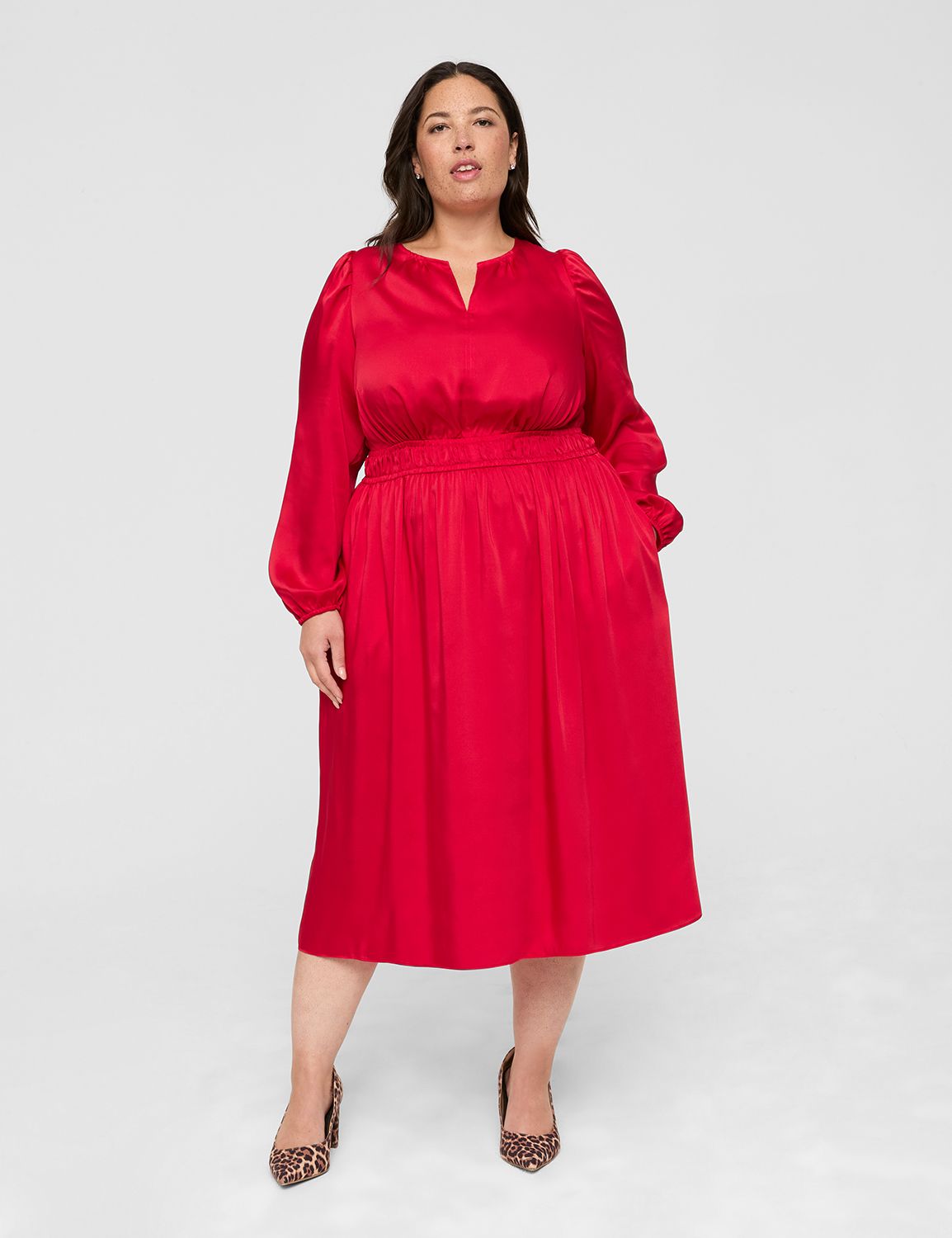 Lane bryant red dress online