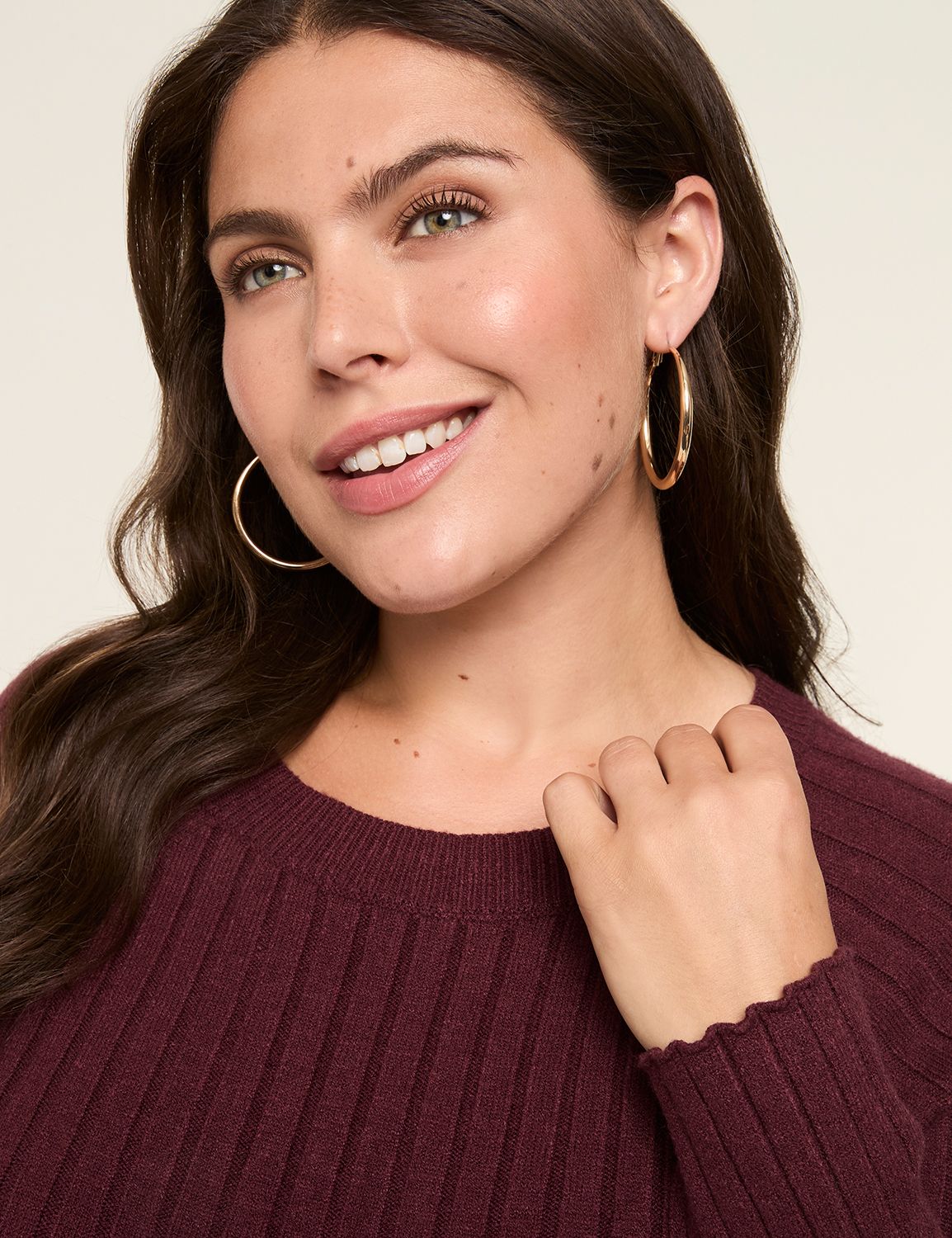LS RAGLAN TURTLENECK RIB DRESS 1142 Product Image 3