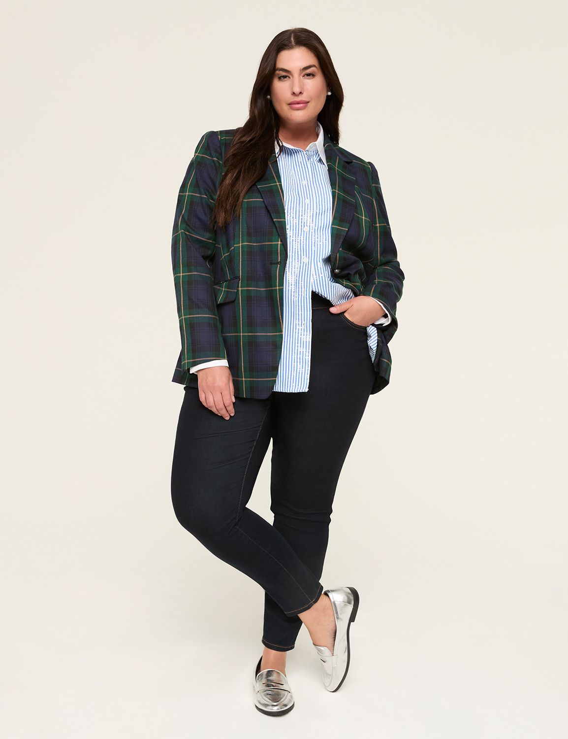The Perfect drape Holiday Plaid Bla Product Image 4