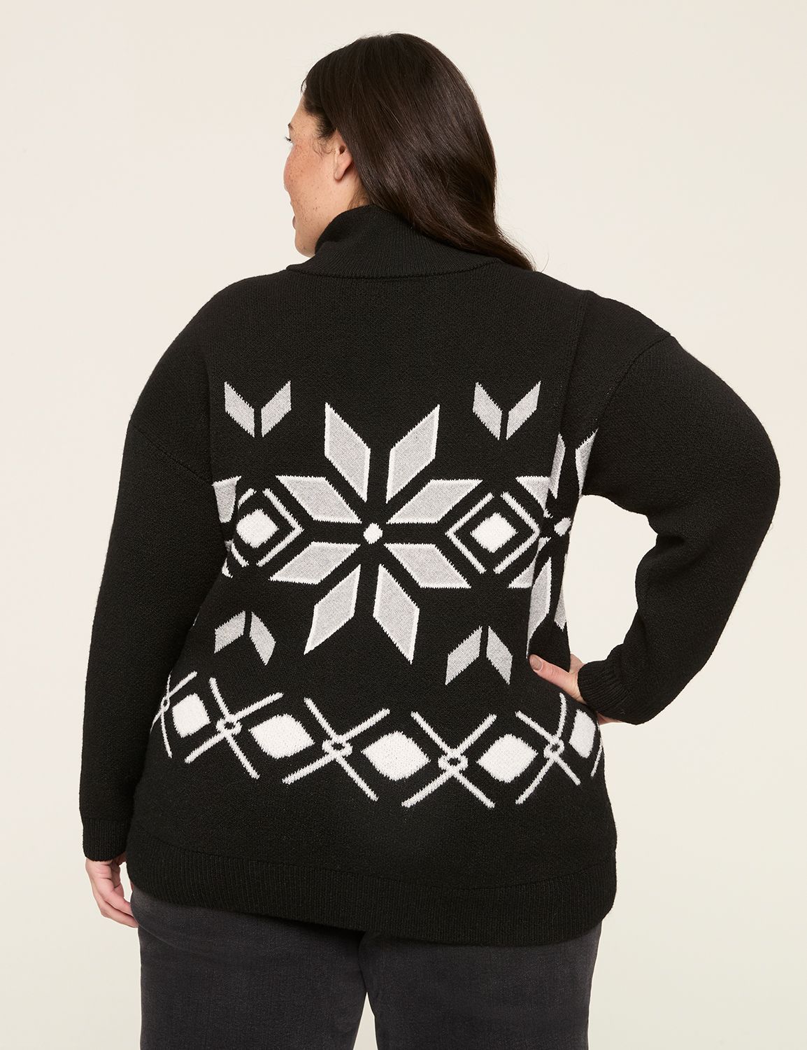 Classic Long Sleeve Half-Zip Sweate Product Image 2