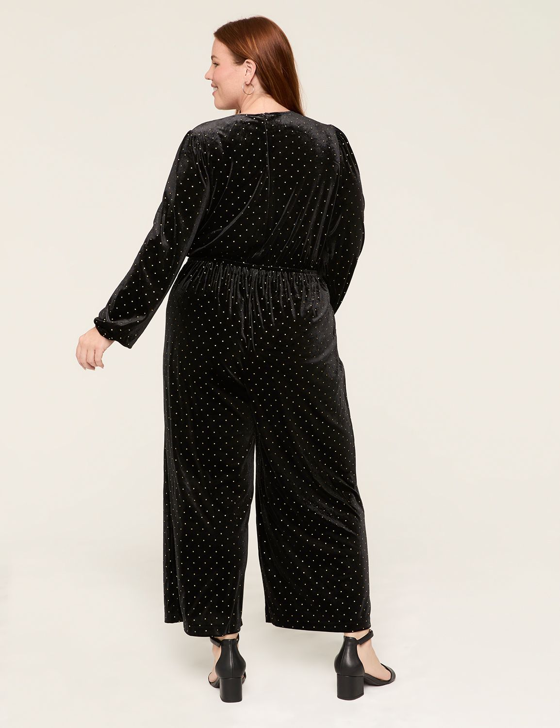 LS SHIRRED SHOULDER SURPLICE JUMPSU Product Image 2