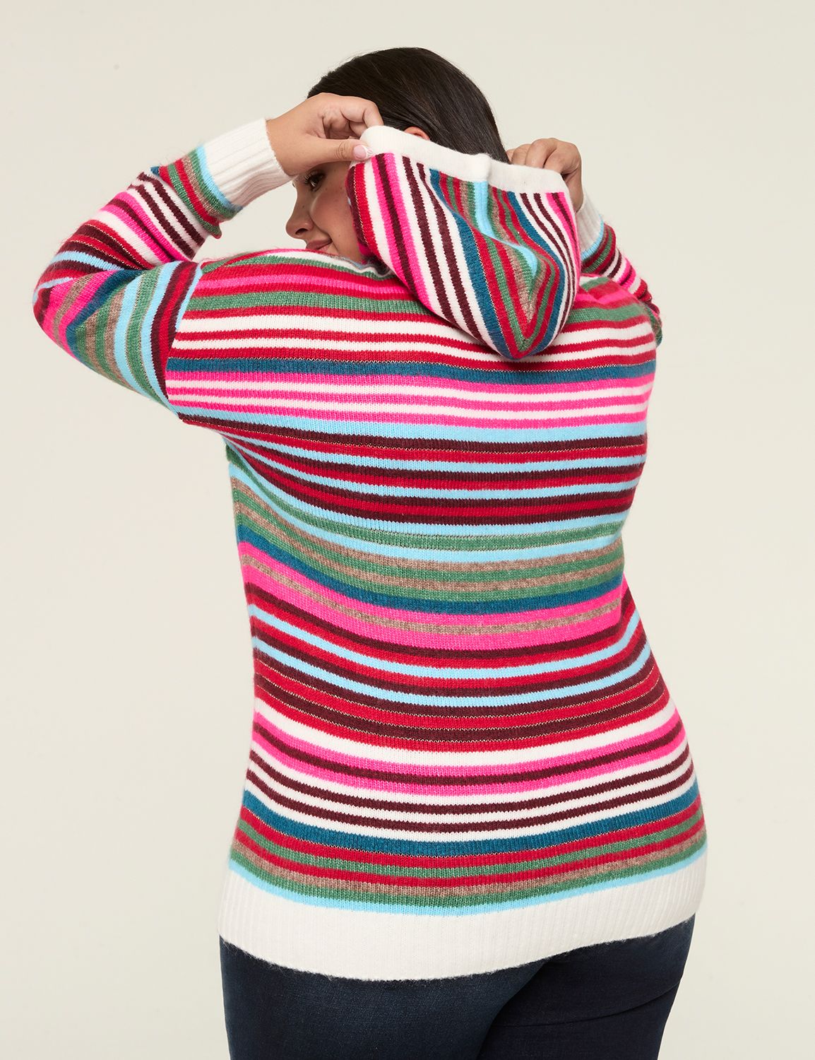 Classic Long Sleeve Striped Sweater Product Image 2
