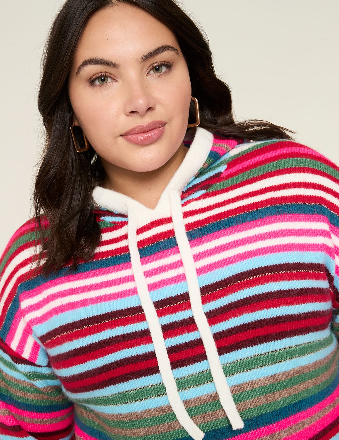 Classic Long Sleeve Striped Sweater Product Image 4