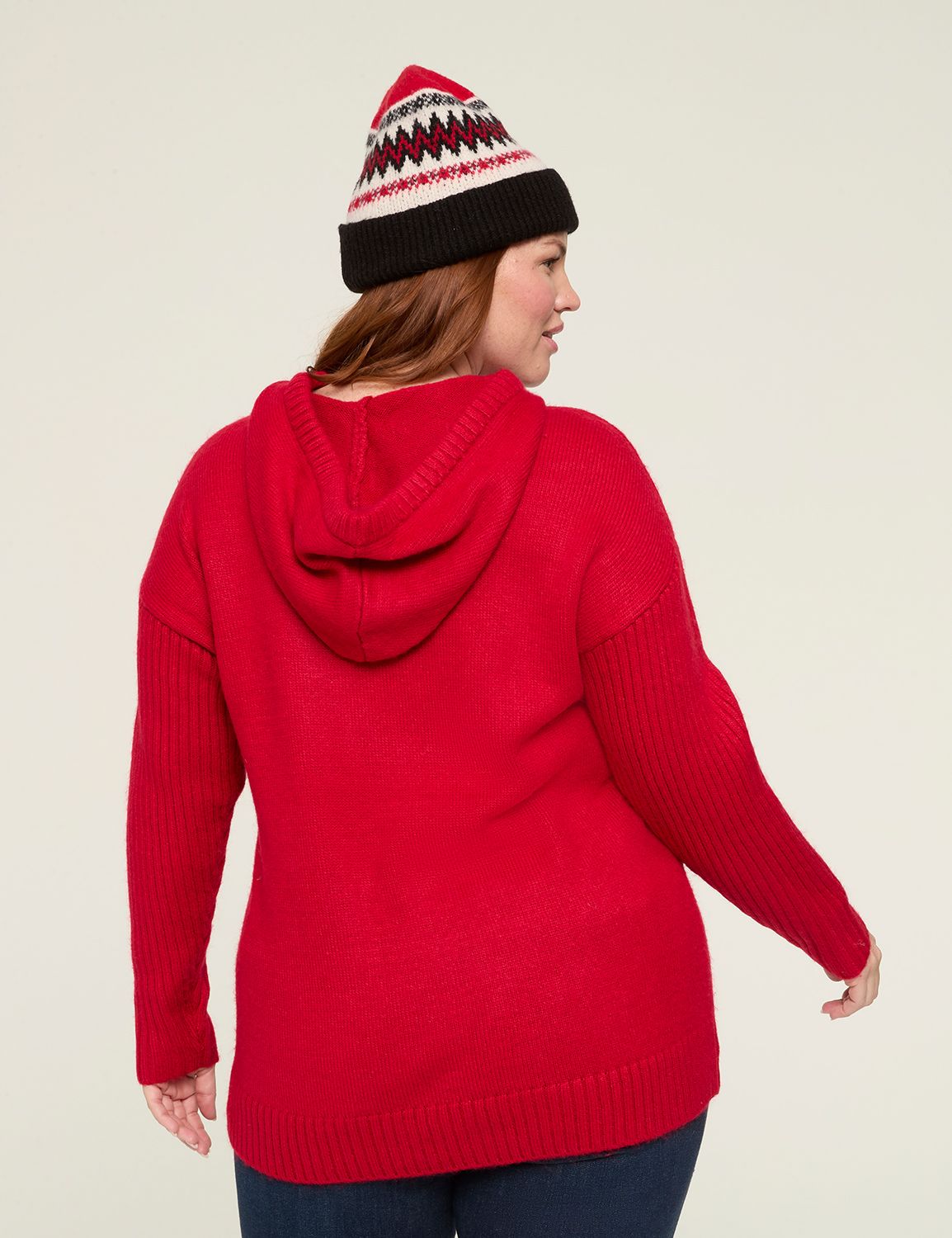 Classic Long Sleeve Sweater Hoodie Product Image 2