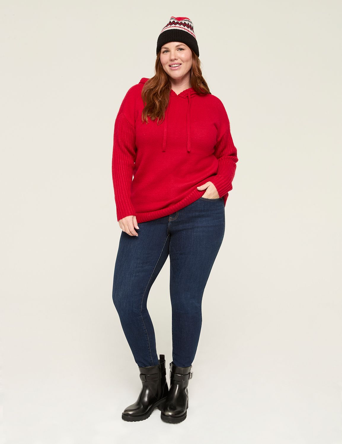 Classic Long Sleeve Sweater Hoodie Product Image 3