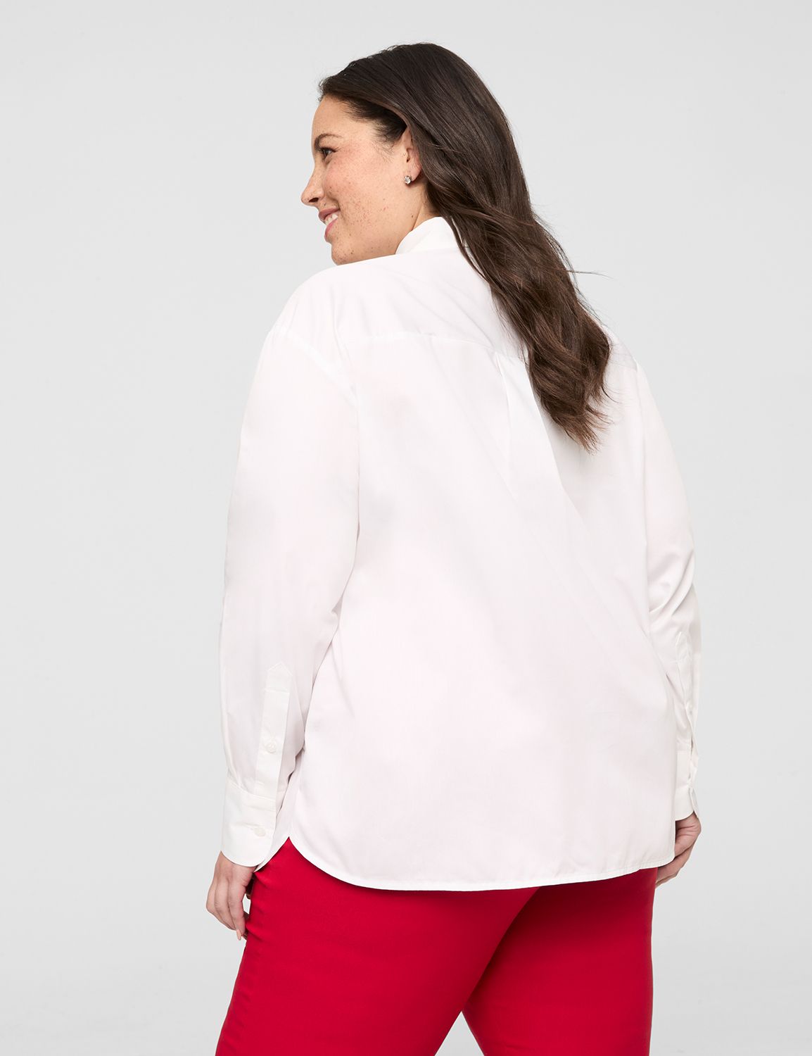 Relaxed Long Sleeve Button Down Emb Product Image 2