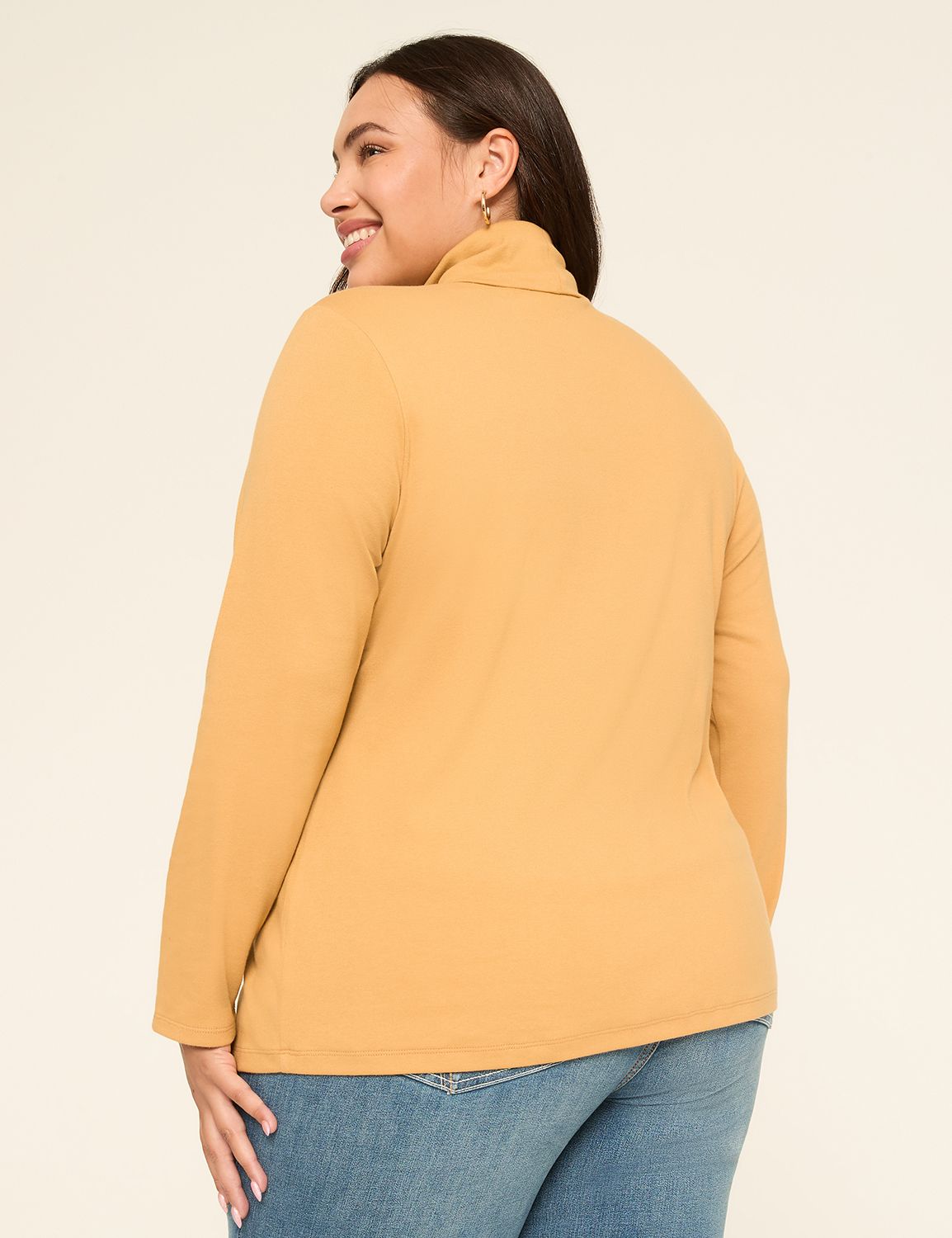 Long Sleeve Ribbed Turtleneck Top F Product Image 2