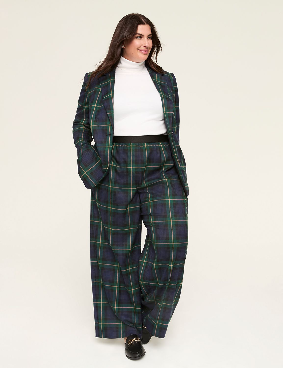 EXPOSED ELASTIC WIDELEG PANT - BLAC Product Image 3