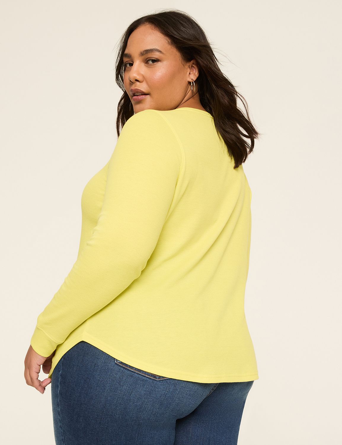 Classic Long Sleeve Scoop Hem Tunic Product Image 2