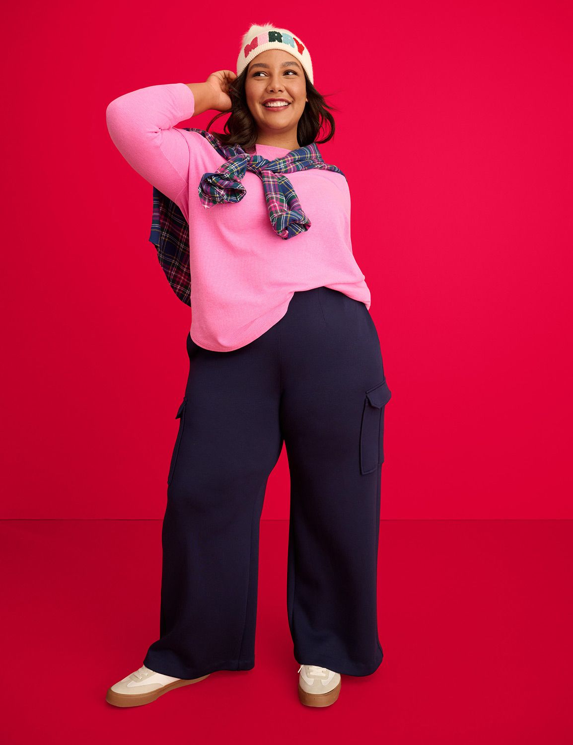 Classic Long Sleeve Scoop Hem Tunic Product Image 4