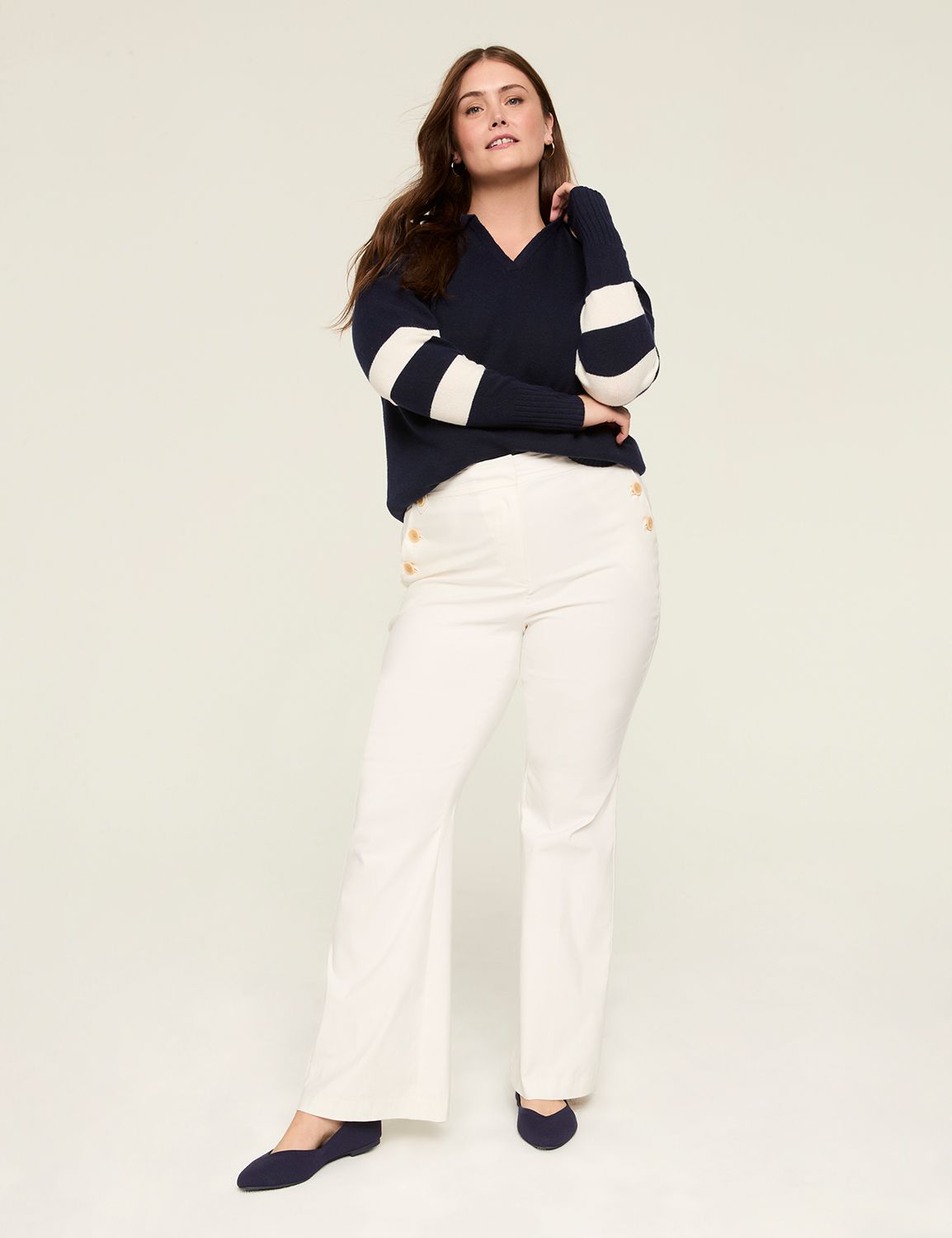 4-Season Sailor Flare Pant | LaneBryant